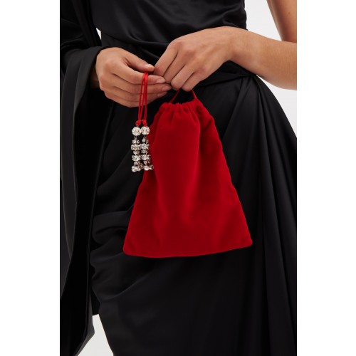 Vendita Abbigliamento Firmato - Pouch Bag in velluto - CA&LOU - Drexcode2