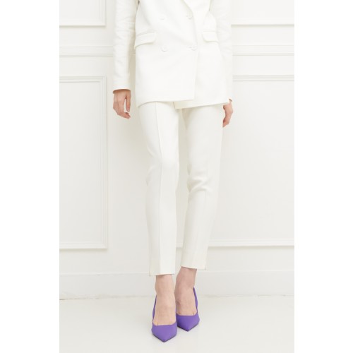 Vendita Abbigliamento Firmato - Pantalone bianco in cady - Antonio Berardi - Drexcode5
