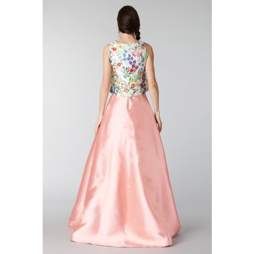 Noleggio Abbigliamento Firmato - Completo gonna rosa e top floreale in seta - Tube Gallery - Drexcode -5