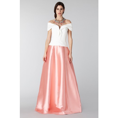 Noleggio Abbigliamento Firmato - Completo gonna rosa e top bianco - Tube Gallery - Drexcode -2