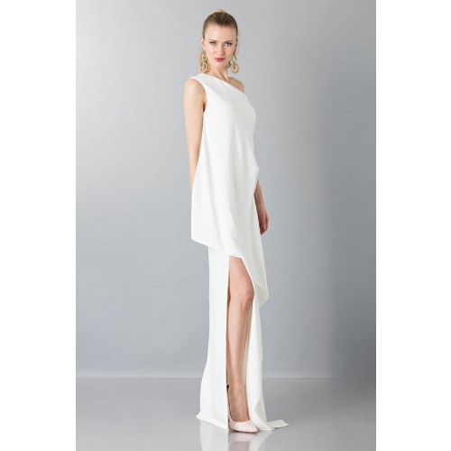 Noleggio Abbigliamento Firmato - Vestito lungo monospalla bianco - Vionnet - Drexcode -2