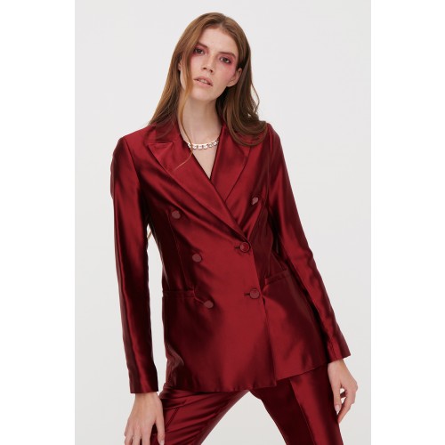 Noleggio Abbigliamento Firmato - Completo giacca e pantalone bordeaux - Giuliette Brown - Drexcode -7