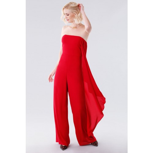 Noleggio Abbigliamento Firmato - Jumpsuit rossa bustier - Halston - Drexcode -2