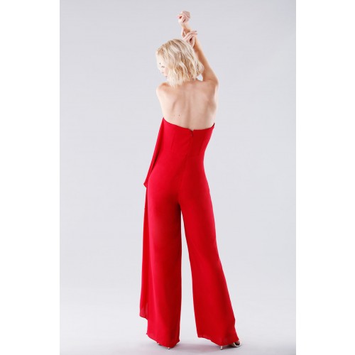 Noleggio Abbigliamento Firmato - Jumpsuit rossa bustier - Halston - Drexcode -3