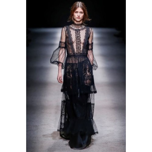 Noleggio Abbigliamento Firmato - Abito in seta con inserti in pizzo e trasparenze - Alberta Ferretti - Drexcode -1
