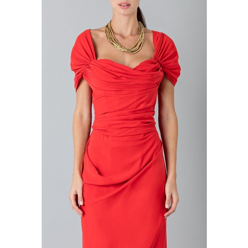Noleggio Abbigliamento Firmato - Abito in seta rosso - Vivienne Westwood - Drexcode -2