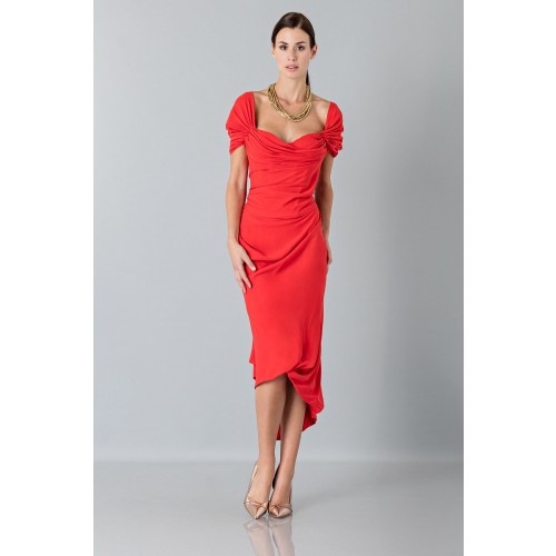 Noleggio Abbigliamento Firmato - Abito in seta rosso - Vivienne Westwood - Drexcode -5