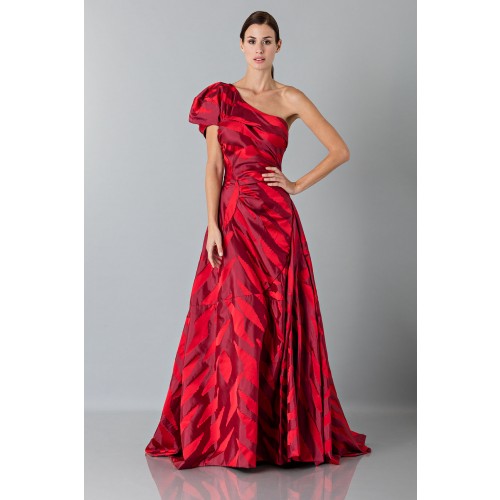 Noleggio Abbigliamento Firmato - Abito rosso monospalla con manica a sbuffo - Vivienne Westwood - Drexcode -2