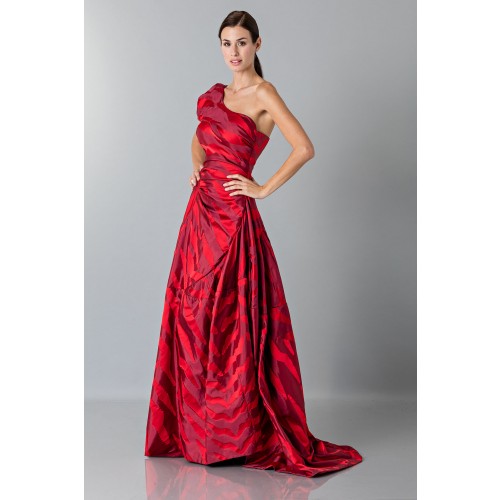 Noleggio Abbigliamento Firmato - Abito rosso monospalla con manica a sbuffo - Vivienne Westwood - Drexcode -6