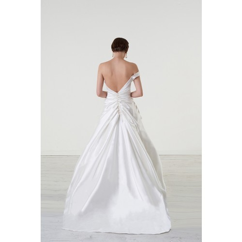 Noleggio Abbigliamento Firmato - Abito da sposa asimmetrico drappeggiato - Peter Langner - Drexcode -7