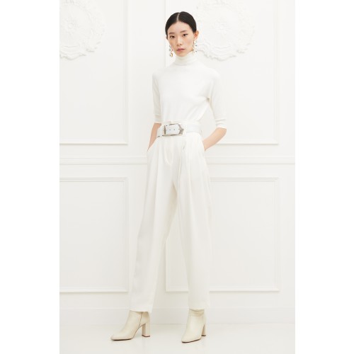 Vendita Abbigliamento Firmato - Pantalone bianco a vita alta - IRO - Drexcode1