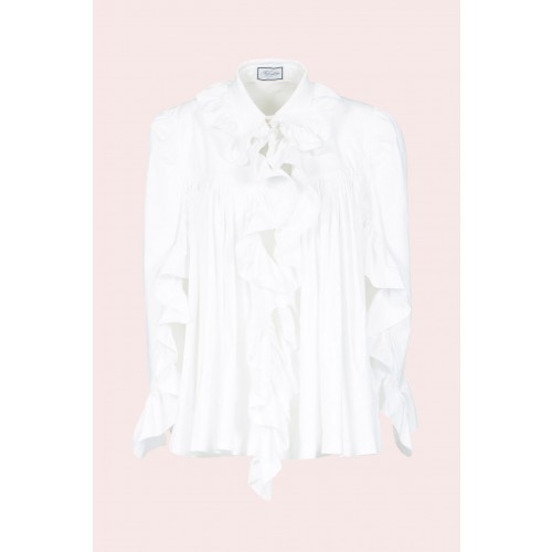 Vendita Abbigliamento Firmato - Camicia in cotone con rouches - Redemption - Drexcode5