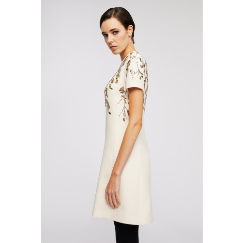 Vendita Abbigliamento Firmato - Abito corto con applicazioni floreali - Valentino - Drexcode2