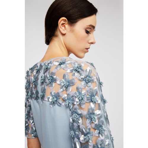 Vendita Abbigliamento Firmato - Abito longuette azzurro - Valentino - Drexcode2