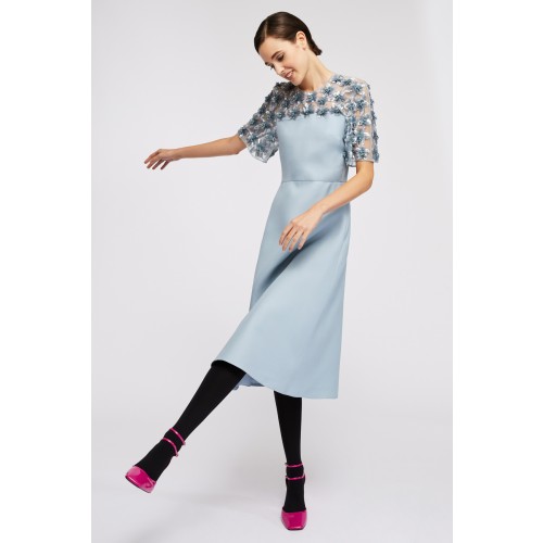 Vendita Abbigliamento Firmato - Abito longuette azzurro - Valentino - Drexcode3