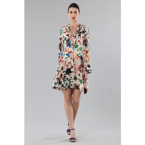 Abito corto con inserti in velluto colorato | Alice+Olivia | Usato |  Drexcode
