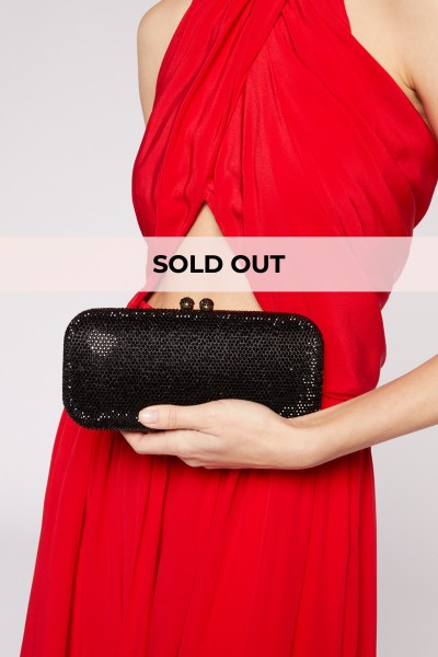 Clutch rettangolare nera