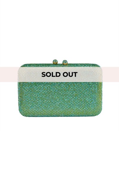 Clutch swarovski verde