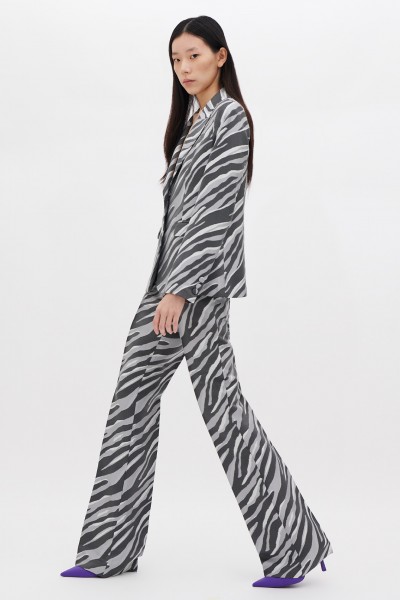 Tailleur pantalone zebrato
