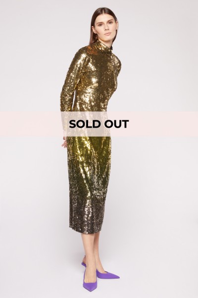 Abito paillettes oro