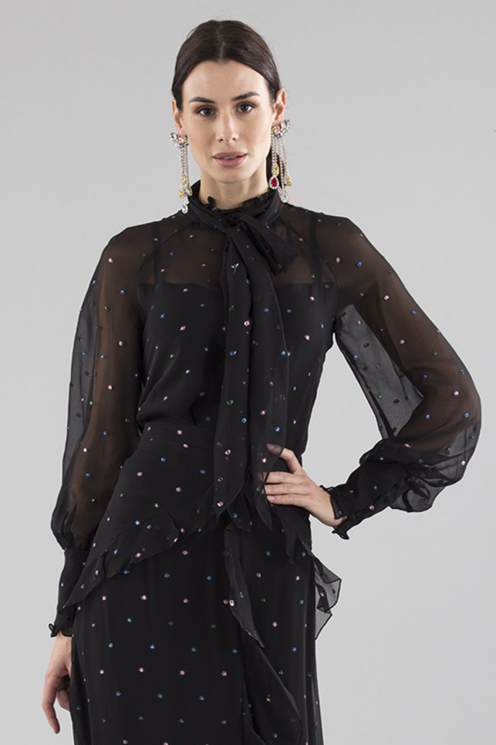 Blusa microplumetis