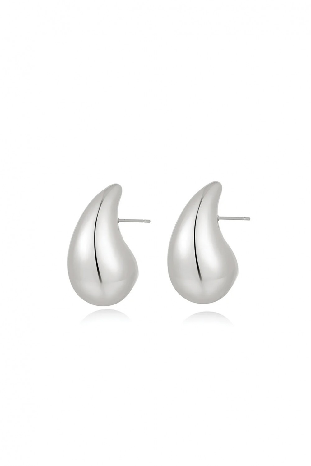 Silver drop earrings