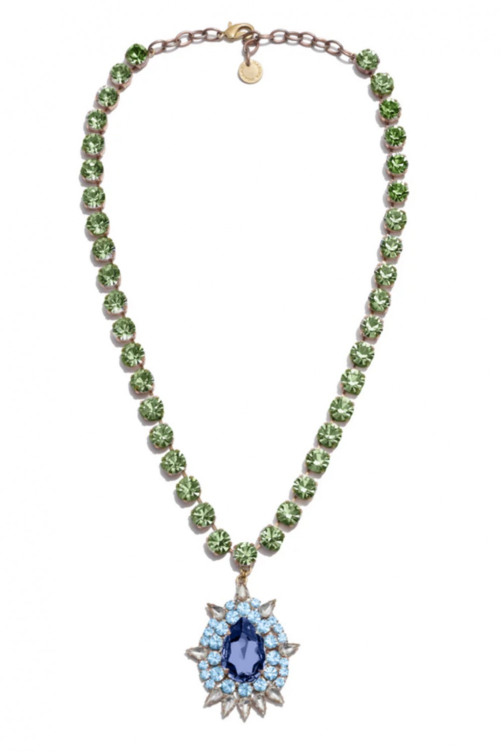 Green and blue necklace