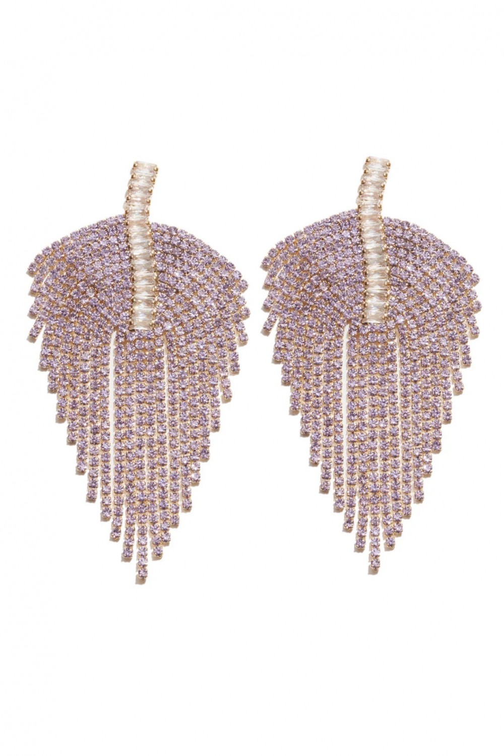 Lilac dangling earrings