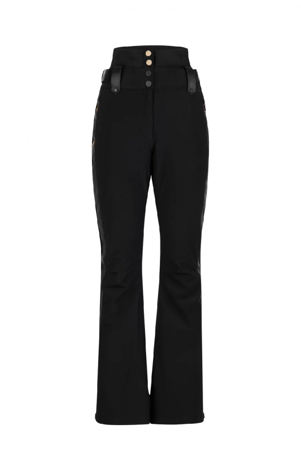 Black ski trousers with buttons
