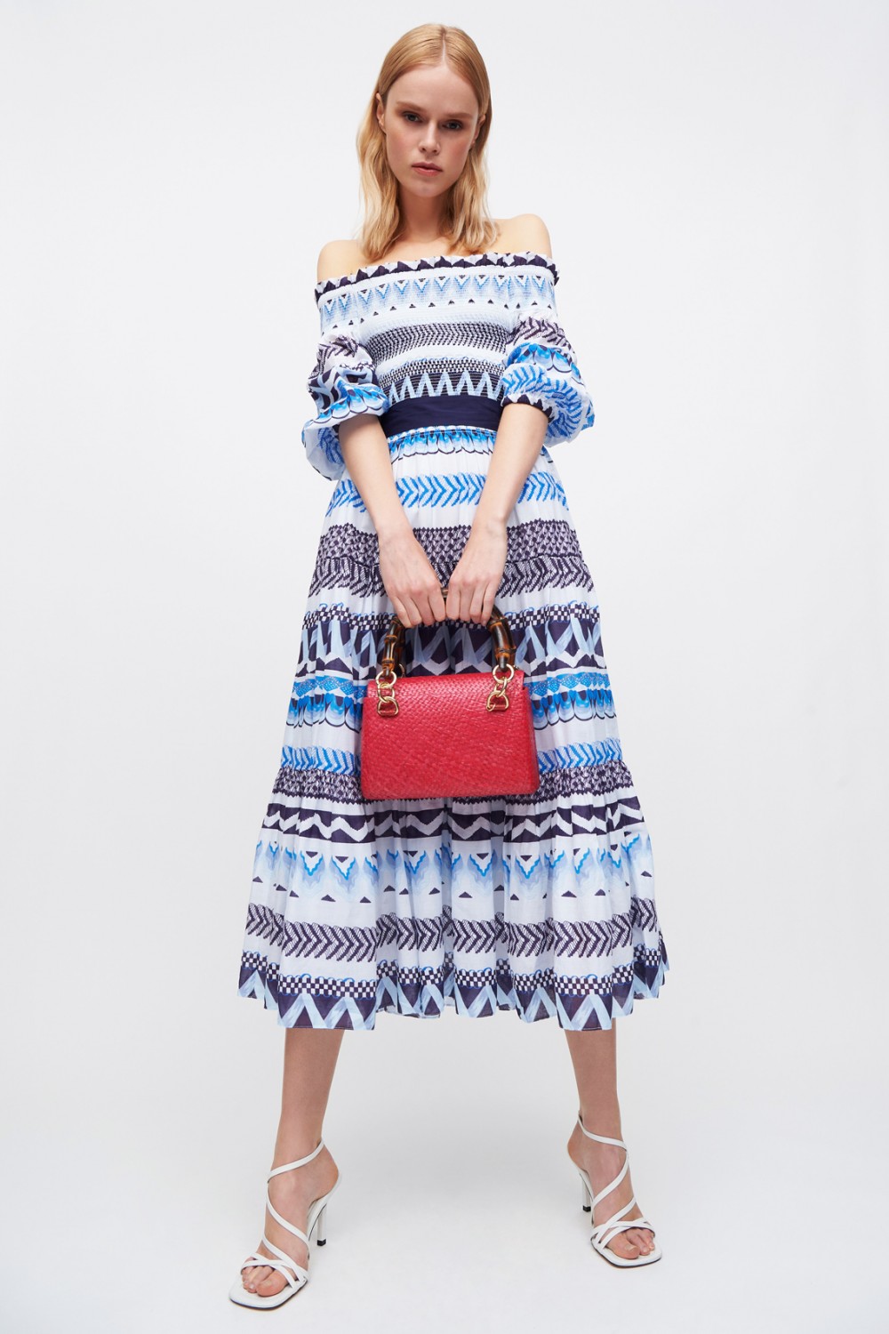 Printed cotton dress