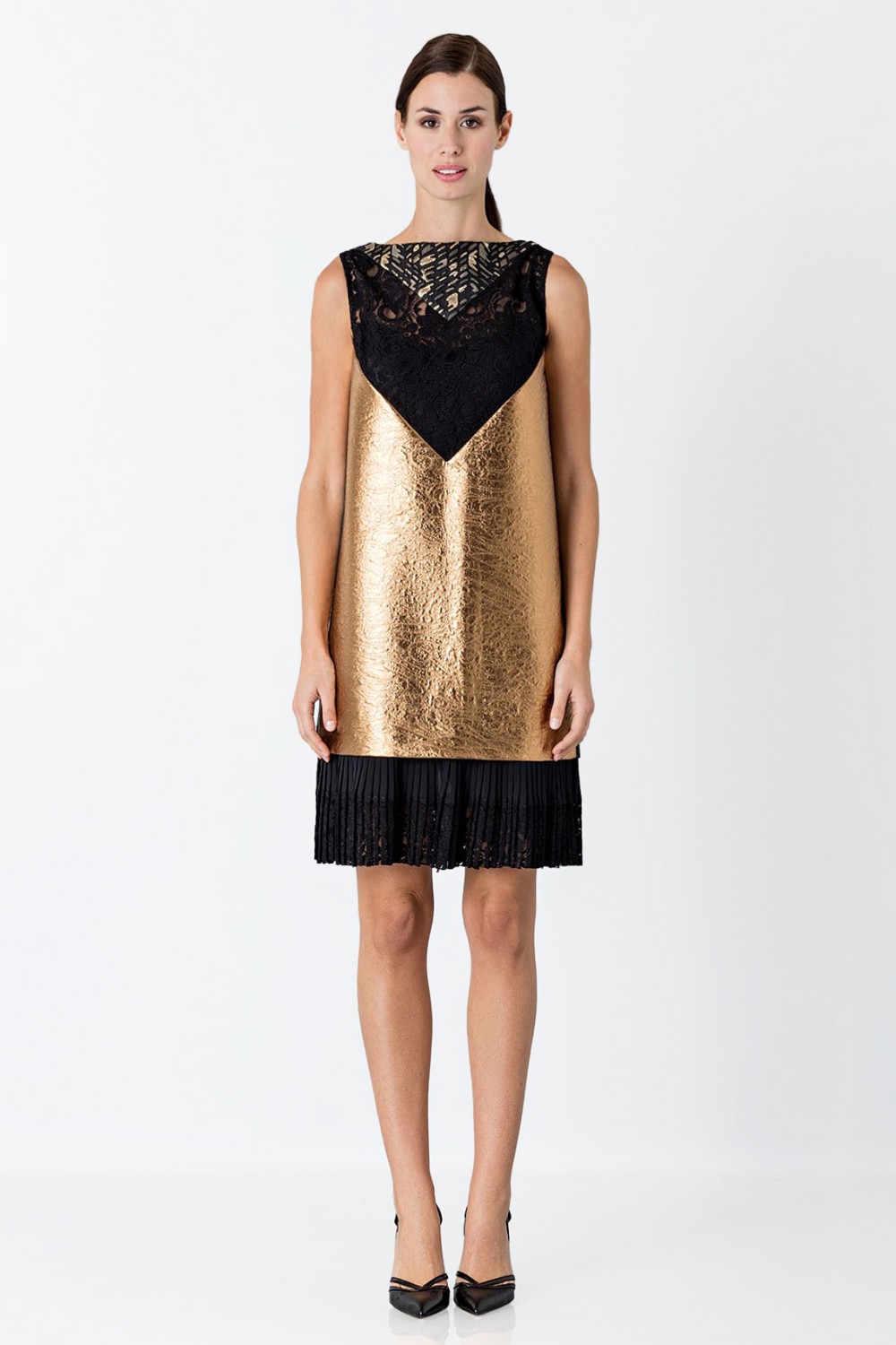 Vendita Abbigliamento Usato FIrmato - Gold short dress - Antonio Marras - Drexcode -5