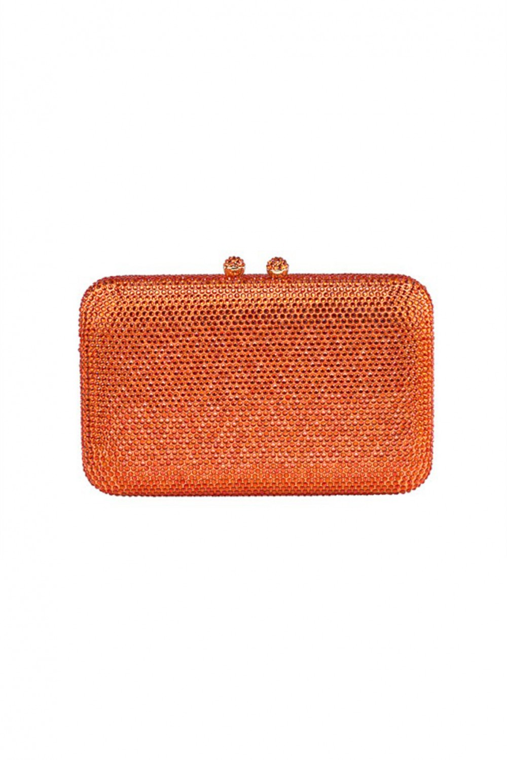 Orange Swarovski clutch
