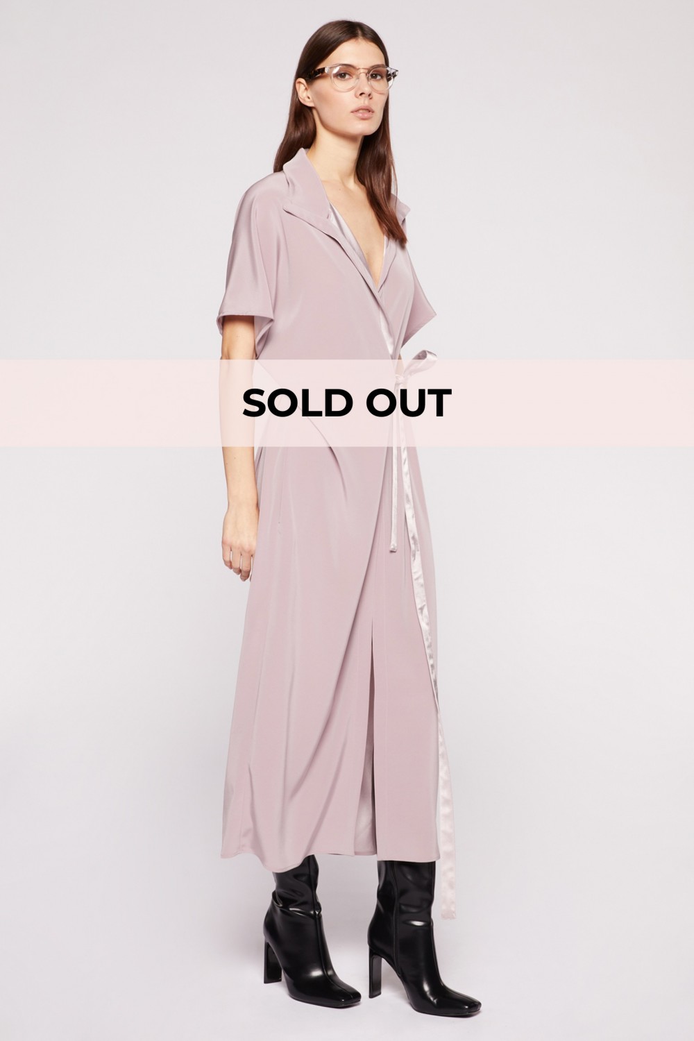 Antique pink shirtdress