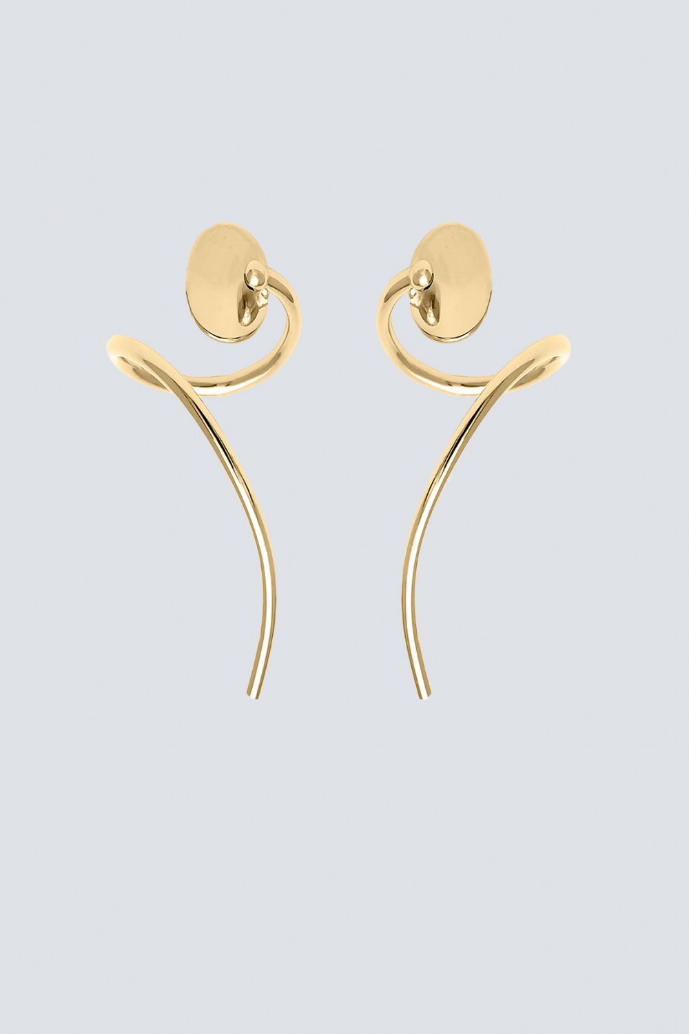 Small gold geometric earrings