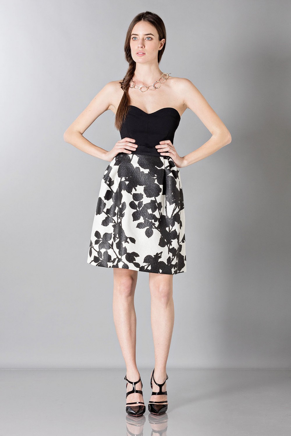  Floreal patterned skirt