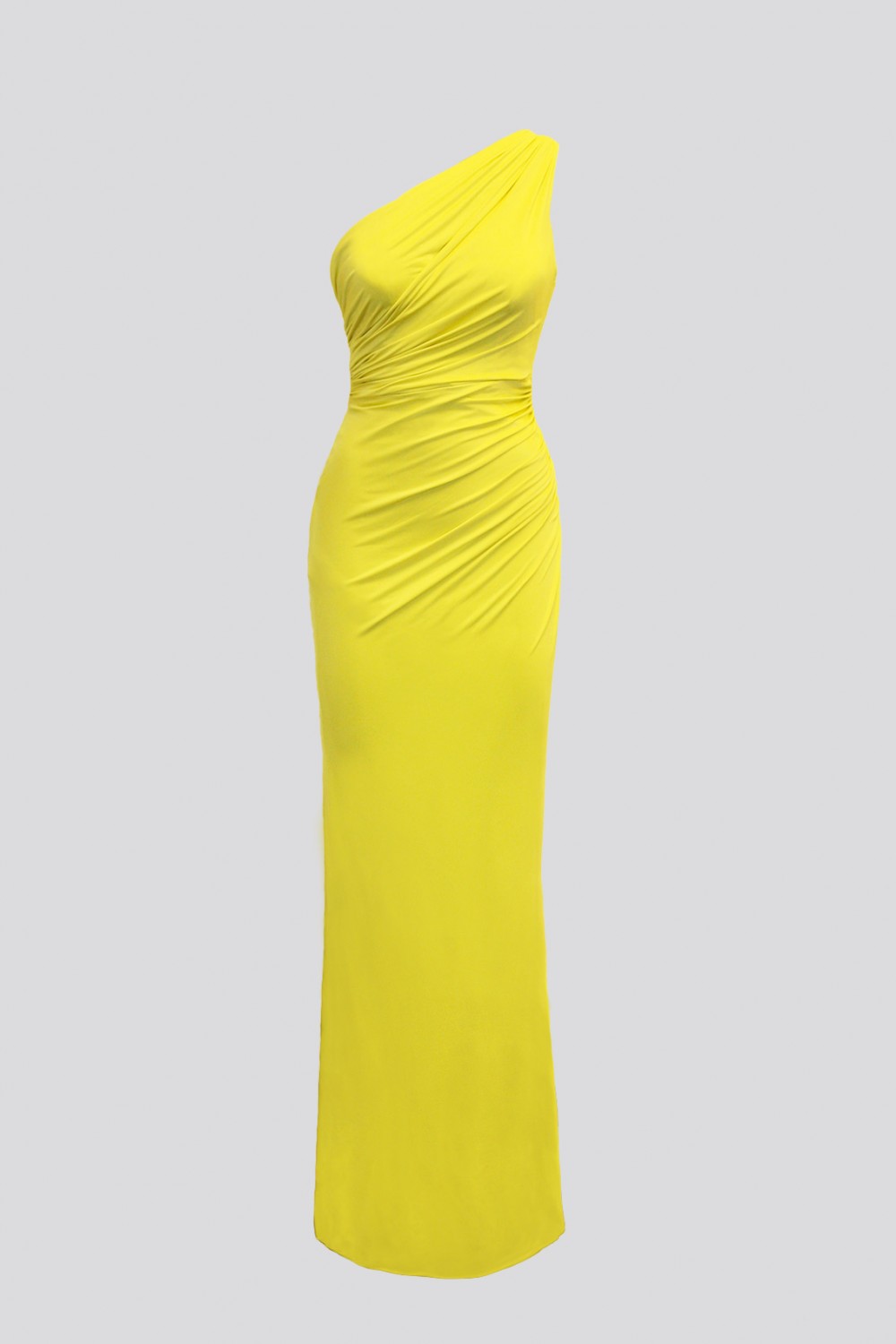Noleggia online One-shoulder lime dress with details by Forever Unique ...