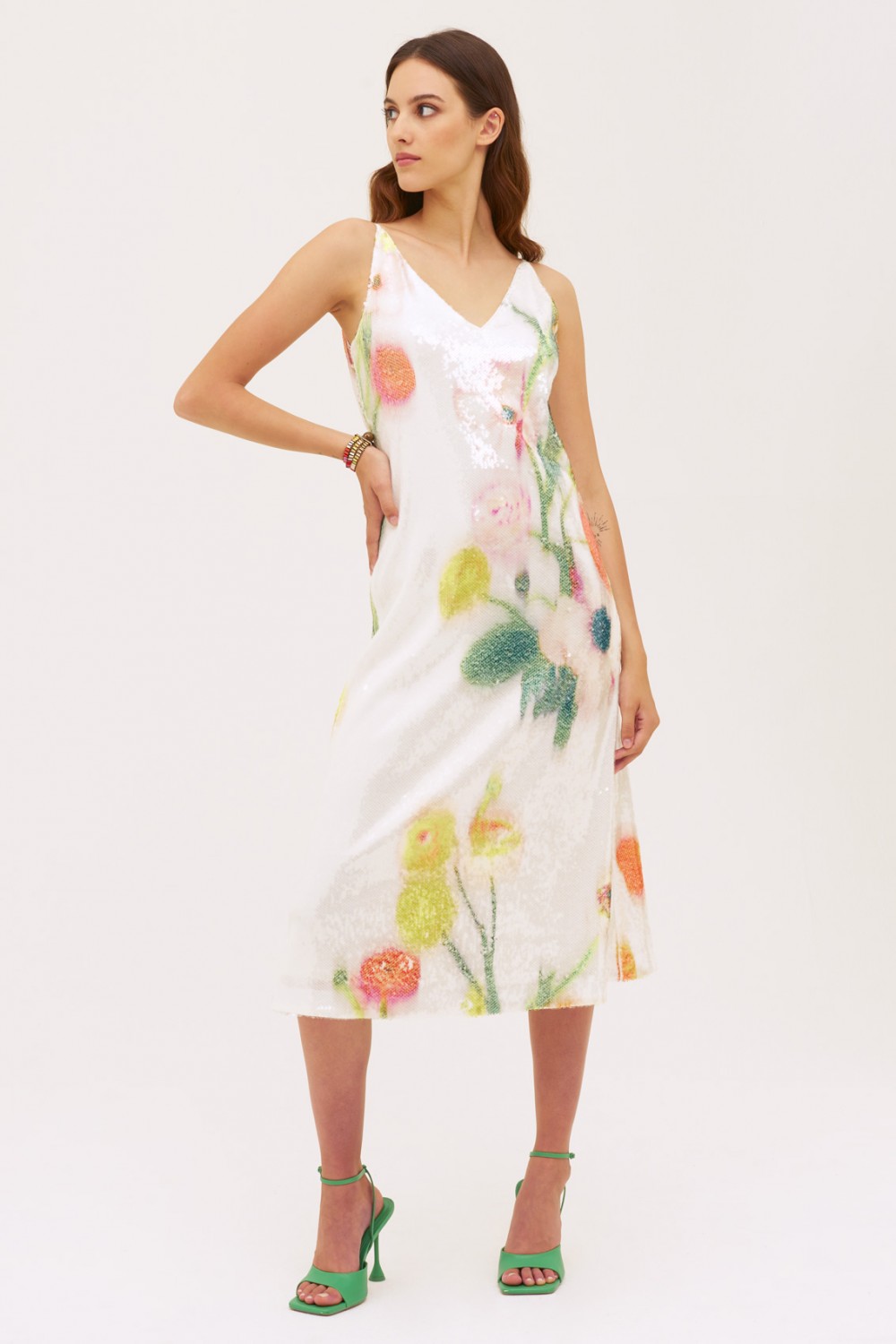 Floral sequin dress