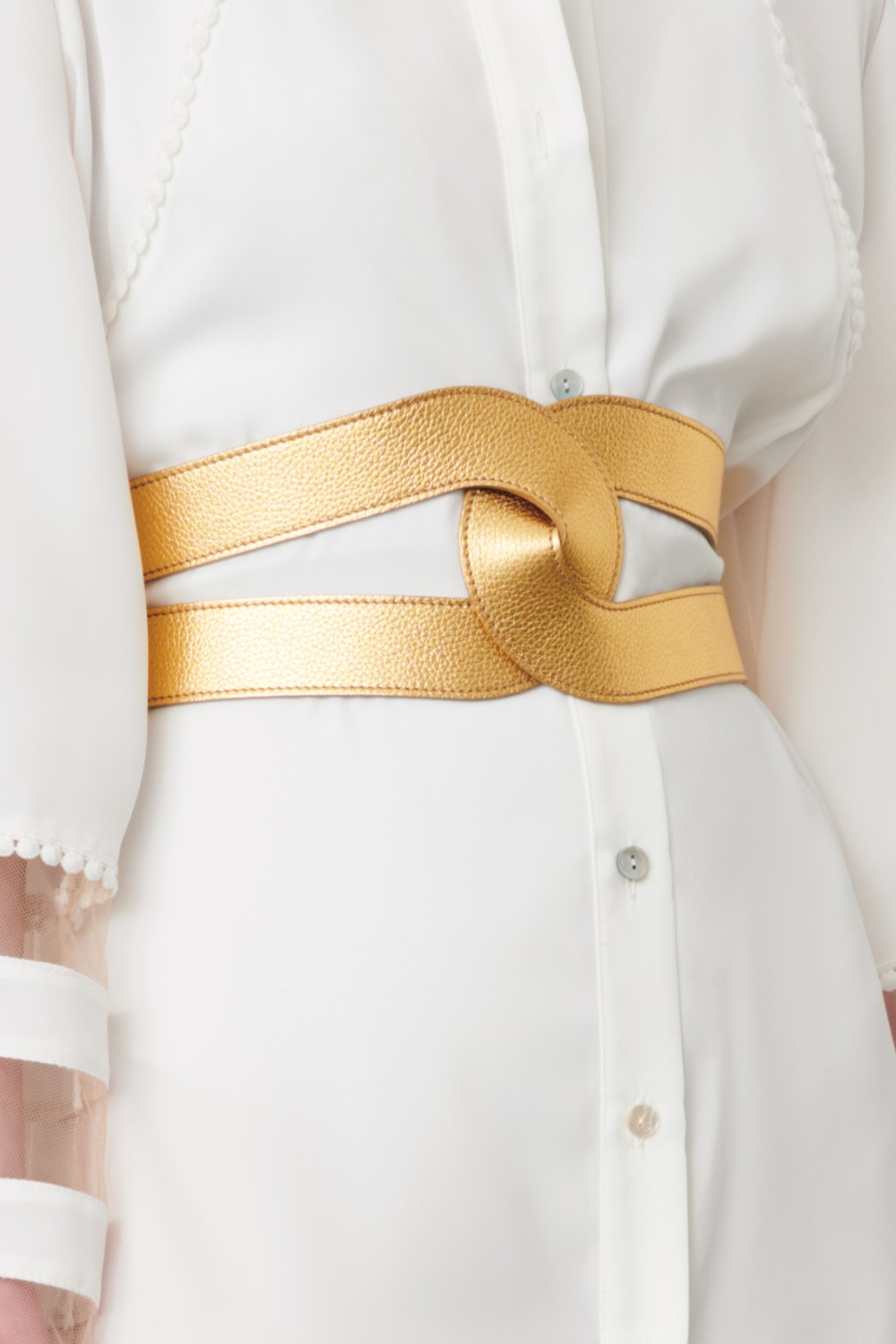 Noleggio Abbigliamento Firmato - Gold leather belt - Maison Vaincourt - Drexcode -2