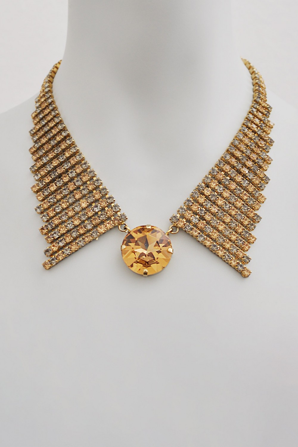 Bronze collar necklace