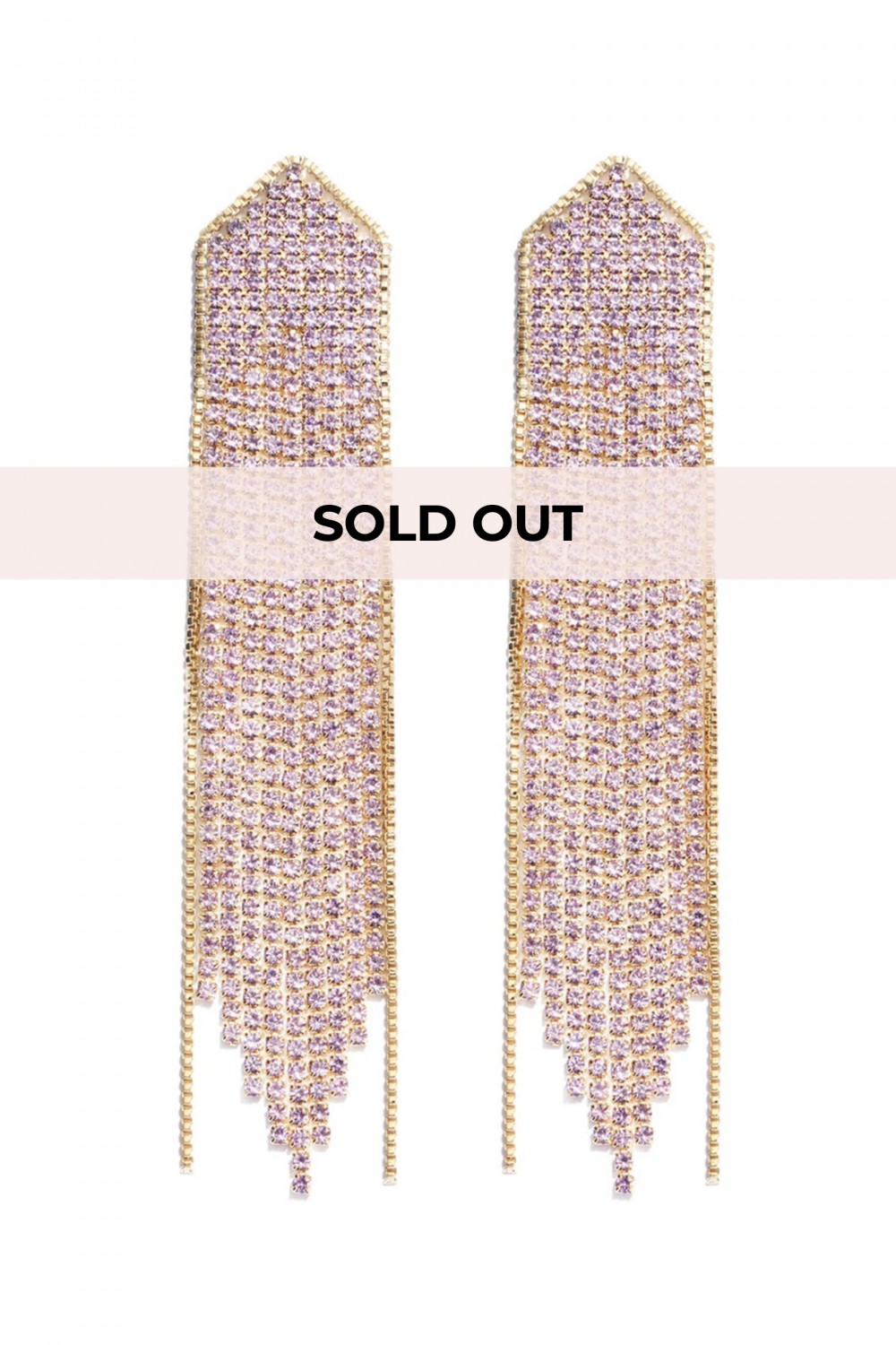 Lilac dangling earrings