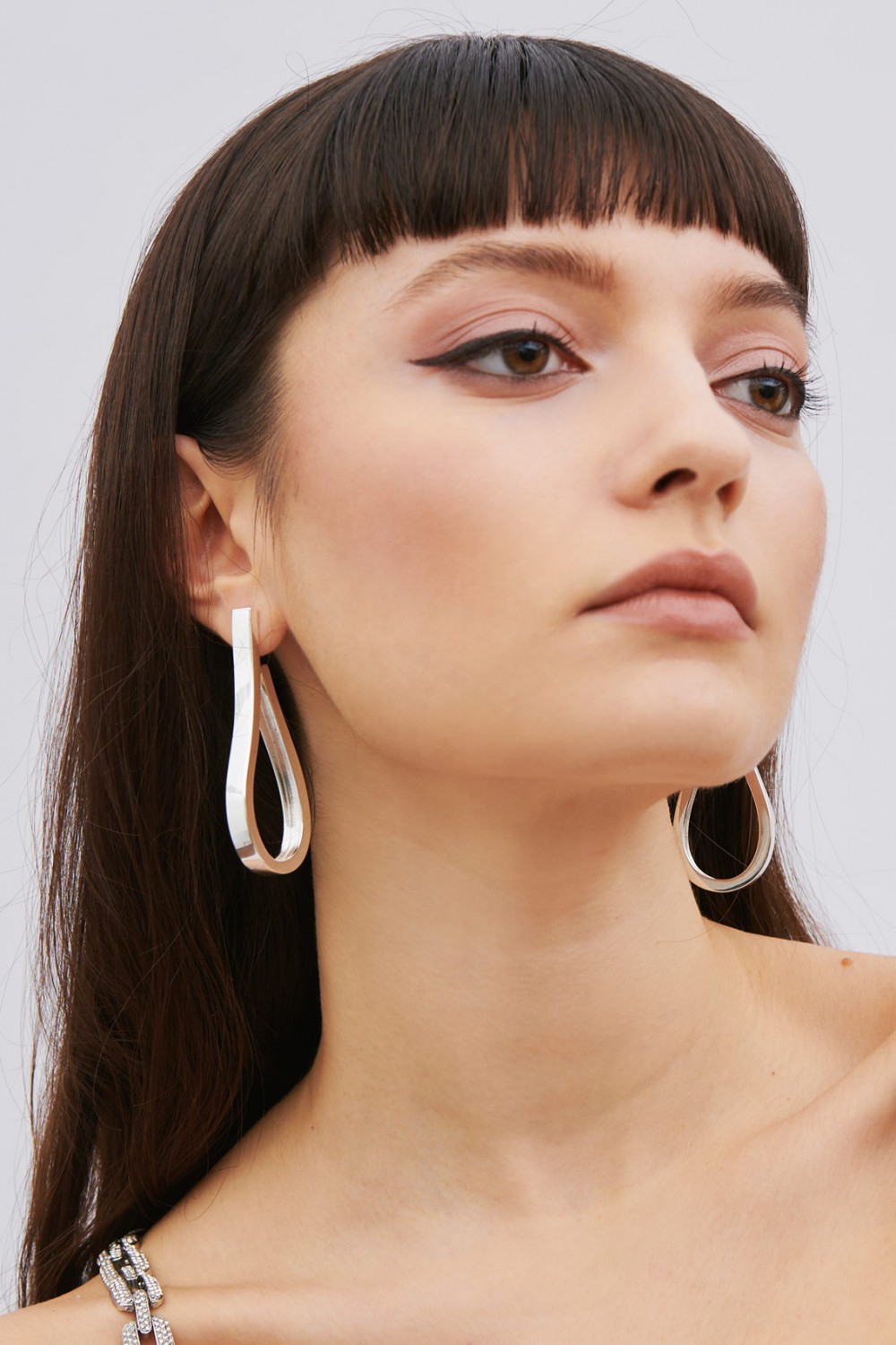  Drop earrings in silver-plated 
