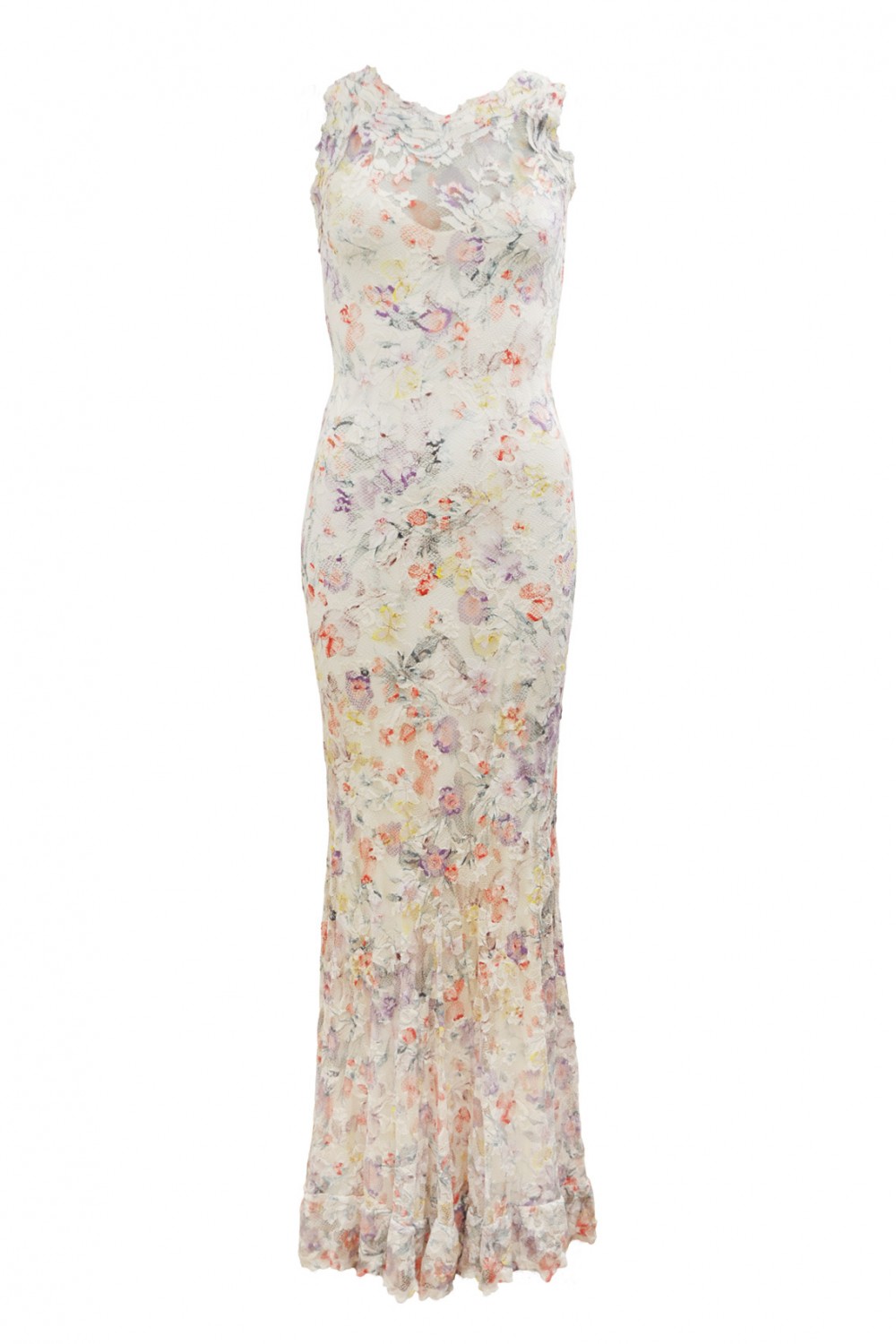 White floral dress