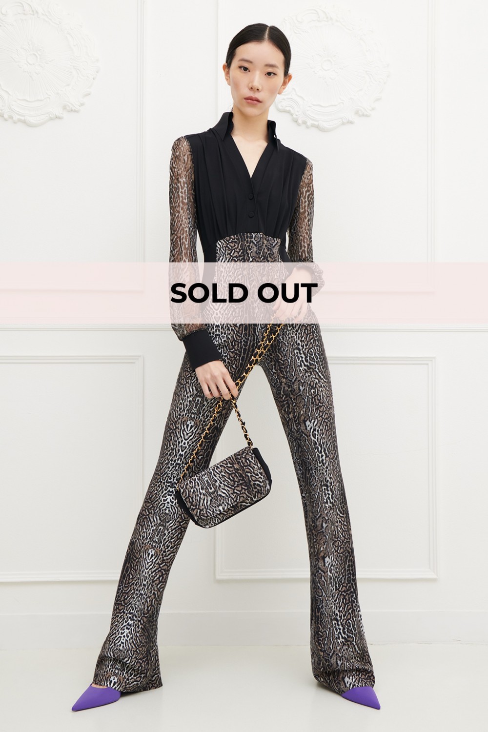 Animal print jumpsuit