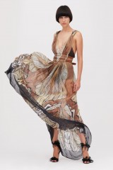 Drexcode - Ethinc floor-length dress - Alberta Ferretti - Sale - 2