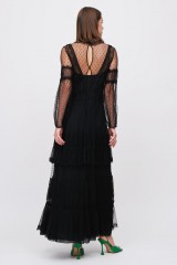 Drexcode - Silk dress with lace inserts and transparencies - Alberta Ferretti - Rent - 4