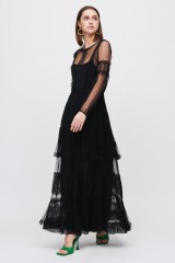 Drexcode - Silk dress with lace inserts and transparencies - Alberta Ferretti - Rent - 5