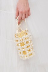 Drexcode - Yellow bucket bag with pearls - 0711 Tbilisi - Rent - 2