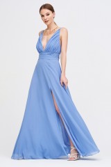 Drexcode - Long blue dress - Kathy Heyndels - Sale - 2