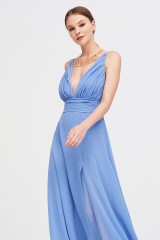 Drexcode - Long blue dress - Kathy Heyndels - Sale - 3