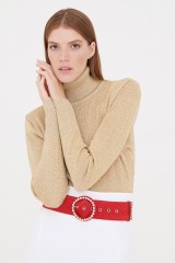 Drexcode - High-necked golden sweater - Doris S. - Sale - 1